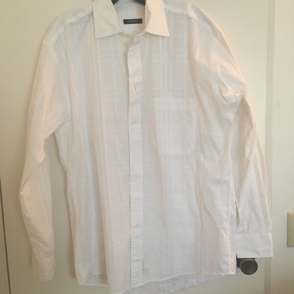[EUC] Men's White Burberry London Dress Shirt